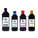 Ficha técnica e caractérísticas do produto Kit 4 Tintas L200 | L355 para Epson Bulk Ink Valejet Black 1 Litro Coloridas 500ml