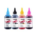 Ficha técnica e caractérísticas do produto Compatível: Kit 4 Tintas Para Epson Bulk Ink L375 Cmyk 100ml Corante Evolut