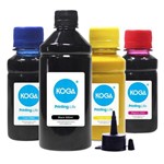 Ficha técnica e caractérísticas do produto Kit 4 Tintas para Epson Sublimática L475 Black 500ml Color 100ml Koga