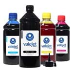 Ficha técnica e caractérísticas do produto Kit 4 Tintas Valejet para Epson Bulk Ink 196 Black 1 Litro Coloridas 500ml