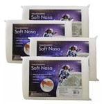 Ficha técnica e caractérísticas do produto Kit 4 Travesseiro Soft Nasa -Antialérgico Toque Macio