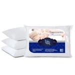 Ficha técnica e caractérísticas do produto Kit 4 Travesseiros Percal Premium Casa Dona 200 Fios Siliconada Branco - BRANCO