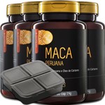 Ficha técnica e caractérísticas do produto Kit 4x Maca Peruana 60 Cápsulas Upnutri + Porta Comprimidos