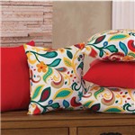 Ficha técnica e caractérísticas do produto Kit 5 Almofadas Decorativas Sala Sofa 45cm X 45cm