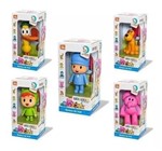 Ficha técnica e caractérísticas do produto Kit 5 Bonecos Pocoyo de Vinil + Elly Nina Loula Pato - Cardoso Toys