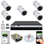 Ficha técnica e caractérísticas do produto Kit 5 Câmeras Intelbras Full HD 30m 1080p 3230b G4 Mhdx 3008