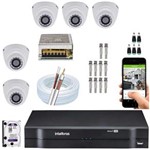 Ficha técnica e caractérísticas do produto Kit 5 Cameras Multi Hd para Casa Dvr Intelbras Mhdx 1008