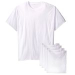 Ficha técnica e caractérísticas do produto Kit 5 Camisetas Básicas Masculina T-shirt 100% Algodão Branca