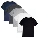 Kit 5 Camisetas Masculinas Básica Lisa Algodão 30.1 Premium - Newbeat