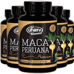 Ficha técnica e caractérísticas do produto Kit 5 Maca Peruana Premium 550mg Unilife 120 Capsulas