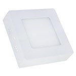 Ficha técnica e caractérísticas do produto 5 Painel Plafon Sobrepor 6w Luminária Branco Frio Quadrado - Importado