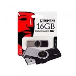 Ficha técnica e caractérísticas do produto Kit 2 Pen Drive Kingston 2GB e 16GB USB 2.0 - DataTraveler 101 G2