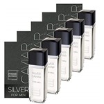 Ficha técnica e caractérísticas do produto Kit 5 Perfumes Masculino Silver Caviar 100ml Paris Elysees