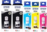 Ficha técnica e caractérísticas do produto Kit 5x Tinta Epson T504 L5151 L4150 L4150 L5191 L5174 5 Um