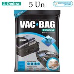 Ficha técnica e caractérísticas do produto Kit 5 Sacos à Vácuo Vac Bag Trip Bag 60x40 ORDENE