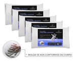 Ficha técnica e caractérísticas do produto Kit 5 Travesseiros Antialergico Viscoelastico Nasa Admirare