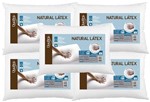 Ficha técnica e caractérísticas do produto Kit 5 Travesseiros Natural Látex 50x70cm - Duoflex