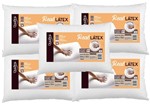 Ficha técnica e caractérísticas do produto Kit 5 Travesseiros Real Látex Alto 50x70cm - Duoflex