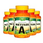 Ficha técnica e caractérísticas do produto Kit 5 Vitamina a Retinol 60 Cápsulas Unilife