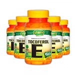 Ficha técnica e caractérísticas do produto Kit 5 Vitamina e Tocoferol 60 Cápsulas Unilife