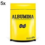 Ficha técnica e caractérísticas do produto Kit 5X Albumina - 500g Refil Chocolate - Naturovos