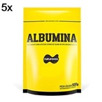 Kit 5X Albumina - 500g Refil Natural - Naturovos