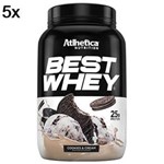 Kit 5X Best Whey - 900g Cookies & Cream - Atlhetica Nutrition
