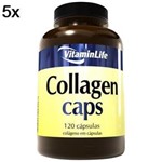 Ficha técnica e caractérísticas do produto Kit 5X Collagen Caps Colágeno - 120 Cápsulas - Vitaminlife