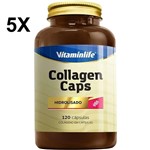 Ficha técnica e caractérísticas do produto Kit 5X Collagen Caps Colágeno - 120 Cápsulas - Vitaminlife