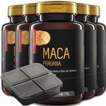Ficha técnica e caractérísticas do produto Kit 5x Maca Peruana 60 Cápsulas Upnutri + Porta Comprimidos
