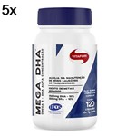 Ficha técnica e caractérísticas do produto Kit 5X Mega Dha - 120 Cápsulas - Vitafor