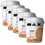 Ficha técnica e caractérísticas do produto Kit 5x Pasta de Amendoim Crocante - 1005kg - Max Titanium