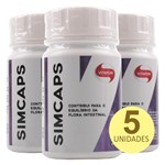 Ficha técnica e caractérísticas do produto Kit 5x Simcaps 30 Cápsulas - Vitafor