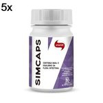 Ficha técnica e caractérísticas do produto Kit 5X Simcaps - 30 Cápsulas - Vitafor