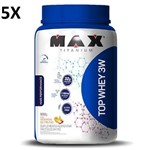Ficha técnica e caractérísticas do produto Kit 5X Top Whey 3W - 900G Vitamina de Frutas - Max Titanium
