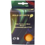 Kit 6 Bolas P Tênis de Mesa 5 Stars - Gold Sports