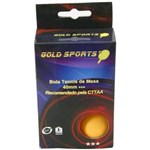 Ficha técnica e caractérísticas do produto Kit 6 Bolas P/ Tênis de Mesa 3 Stars - Gold Sports