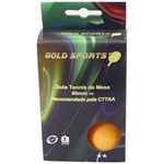 Ficha técnica e caractérísticas do produto Kit 6 Bolas P/ Tênis de Mesa 2 Stars - Gold Sports
