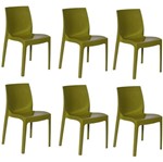 Ficha técnica e caractérísticas do produto Kit 6 Cadeiras Ice Verde OR Design