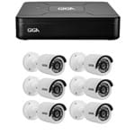 Ficha técnica e caractérísticas do produto Kit 6 Câmeras de Segurança HD 720p Giga Security GS0013 + DVR Giga Security Multi HD + Acessórios