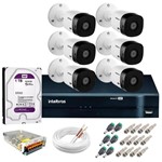 Ficha técnica e caractérísticas do produto Kit 6 Câmeras de Segurança HD 720p VHL 1120 B + DVR 1108 Intelbras com HD 1TB