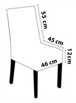 Ficha técnica e caractérísticas do produto Kit 6 Capas para Cadeira Malha - Dália - Adomes