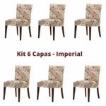 Ficha técnica e caractérísticas do produto Kit 6 Capas para Cadeira Malha Imperial - Adomes