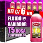 Ficha técnica e caractérísticas do produto Kit 6 Fluido Radiador Rosa T5 Concentrado - 6X1000Ml