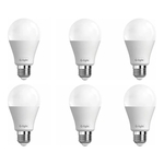 Ficha técnica e caractérísticas do produto Kit 6 Lampada Led Bulbo 9w Soquete E27 Bivolt G Light Branco Quente