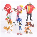 Ficha técnica e caractérísticas do produto Kit 6 Miniatura Super Sonic Boom Tails Robotinik Knuckles Am