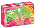 Ficha técnica e caractérísticas do produto Kit 6 Pcts Fralda Natural Baby Hiper - Tam. XG - 264 Unid.