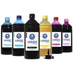 Ficha técnica e caractérísticas do produto Kit 6 Tintas L800 para Epson Bulk Ink CMYK 1 Litro Pigmentada Valejet