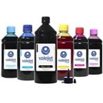 Ficha técnica e caractérísticas do produto Kit 6 Tintas para Epson Bulk Ink T673 Black 1 Litro Coloridas 500ml