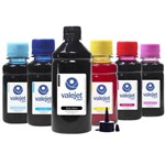 Ficha técnica e caractérísticas do produto Kit 6 Tintas para Epson T673 Black 500ml Coloridas 100ml